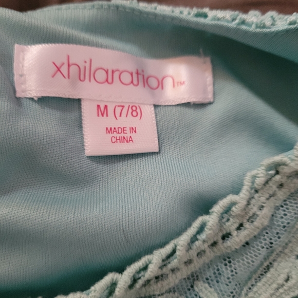 Xhilaration Girls Dress M (7/8) Sleeveless Seafoam Green Knit Lined - Picture 6 of 6